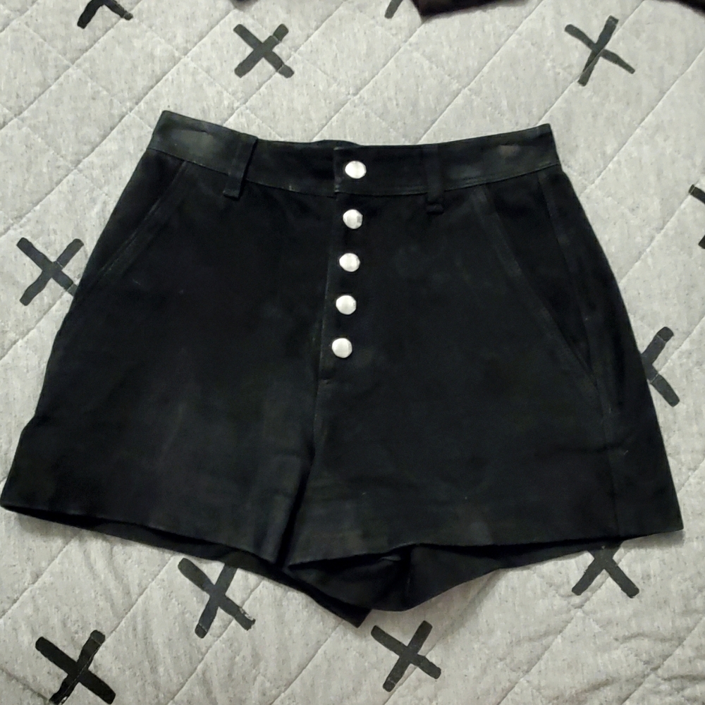 Rag & Bone Leather Shorts